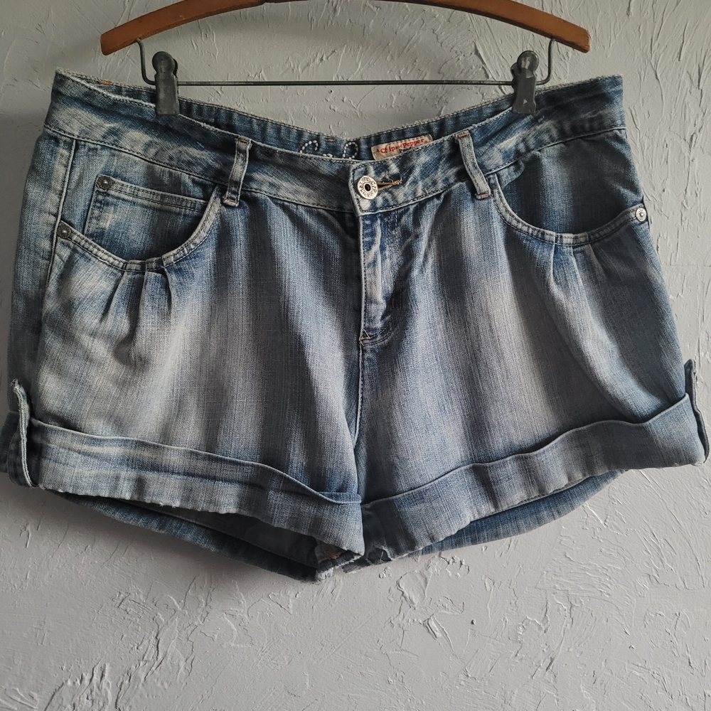 Chip & Pepper Light Blue Jean Shorts